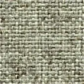 Basketweave fabric texture, beige and gray linen blend, dense grid pattern with visible fiber variations and “bross” label detail.